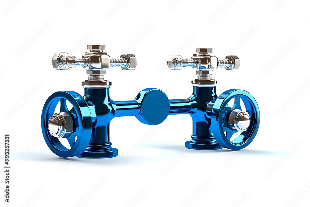 Water faucet isolated on a clean white background. Water faucet isolated on a clean white background.