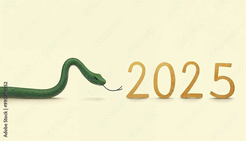 Obraz premium 2025 new year hd wallpaper snake year chinese