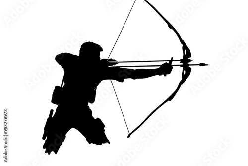 silhouette of a Tactical Longbow photo