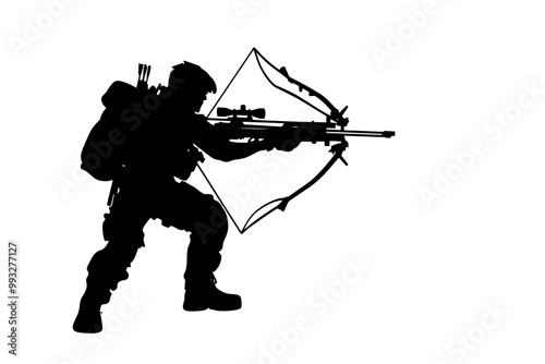 silhouette of a Tactical Longbow photo