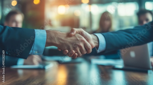 handshake closing a deal business meeting