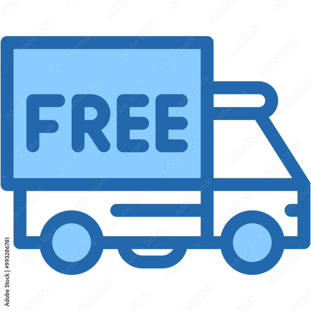 Vector Icon for Free, delivery, shipping, truck Vector Icon for Free, delivery, shipping, truck