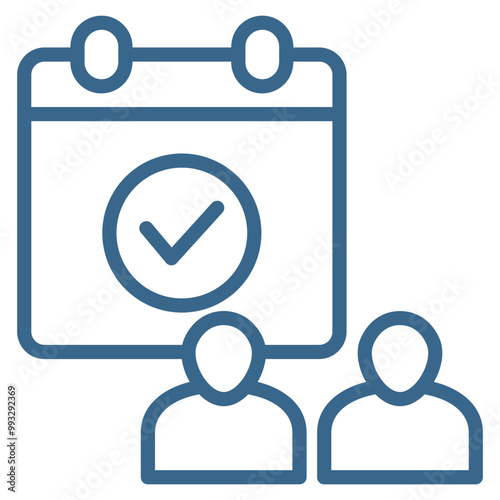 Meeting Scheduler Icon Element For Design