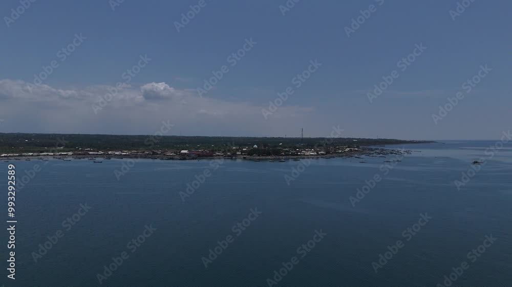 Aerial Video - sunset over the sea, sunset on the sea, view of the sea from the pier Aerial Video - sunset over the sea, sunset on the sea, view of the sea from the pier