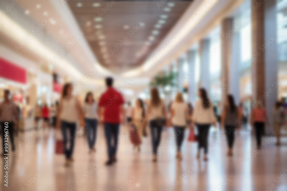 Blurred image of shopping mall and bokeh for background usage. Blurred image of shopping mall and bokeh for background usage.