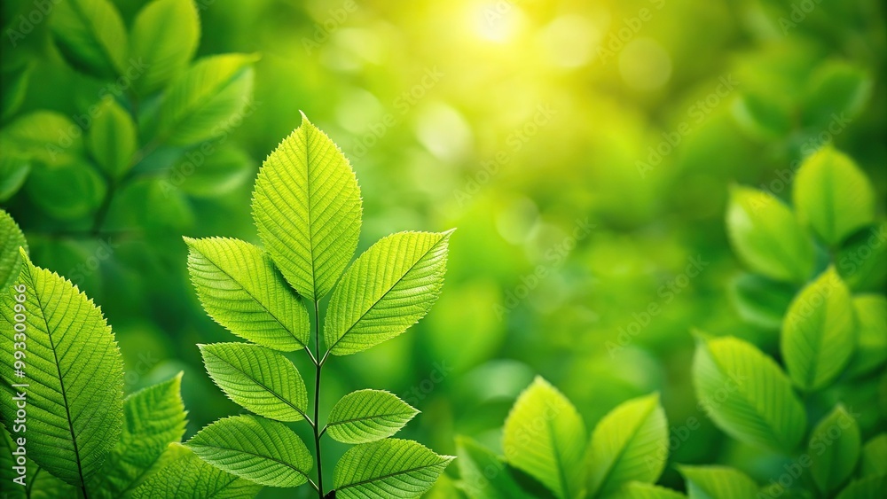 A vibrant fresh green background filled with lush leaves with a single leaf silhouette prominently in the foreground, leaf, foliage, outdoors, nature, plants, summer, background, vibrant A vibrant fresh green background filled with lush leaves with a single leaf silhouette prominently in the foreground, leaf, foliage, outdoors, nature, plants, summer, background, vibrant