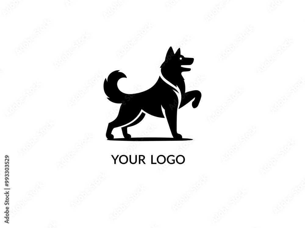 Portrait of a German Shepherd Dog Vector isolated on white and coloring background Dog Silhouettes and dog logo design vector illustration. Portrait of a German Shepherd Dog Vector isolated on white and coloring background Dog Silhouettes and dog logo design vector illustration.