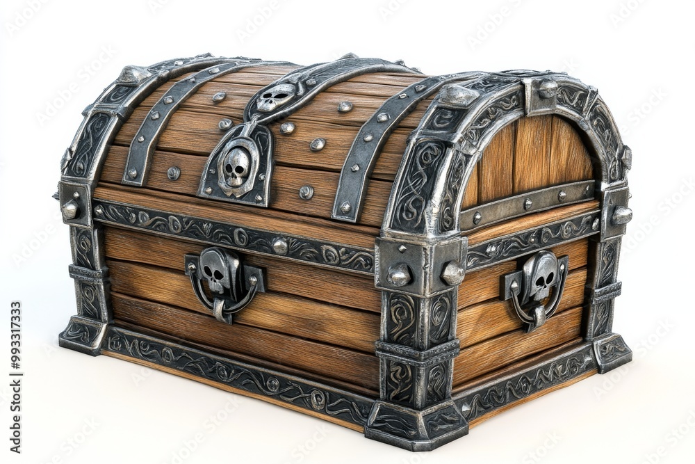chest isolated on white background chest isolated on white background