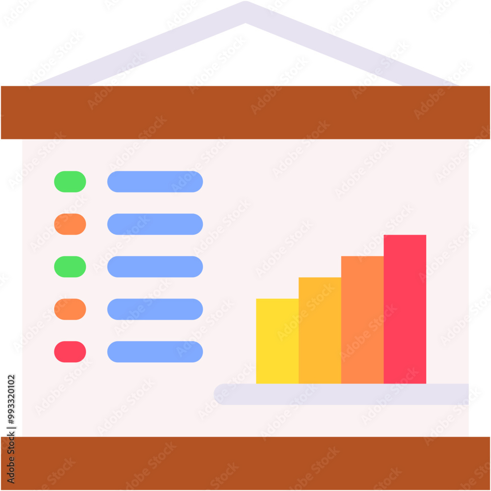 Vector Icon Bar, chart, analytics, diagram, presentation Vector Icon Bar, chart, analytics, diagram, presentation