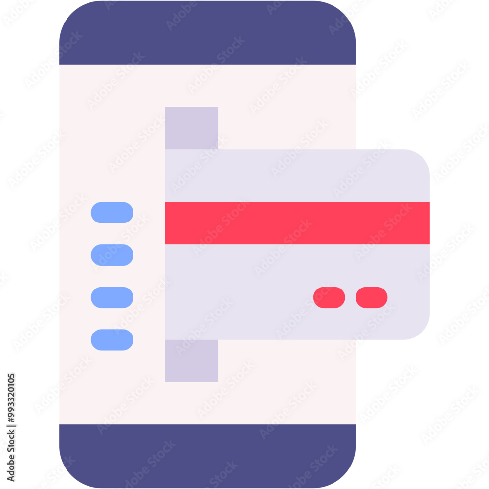 Vector Icon Banking, business, credit, internet, online