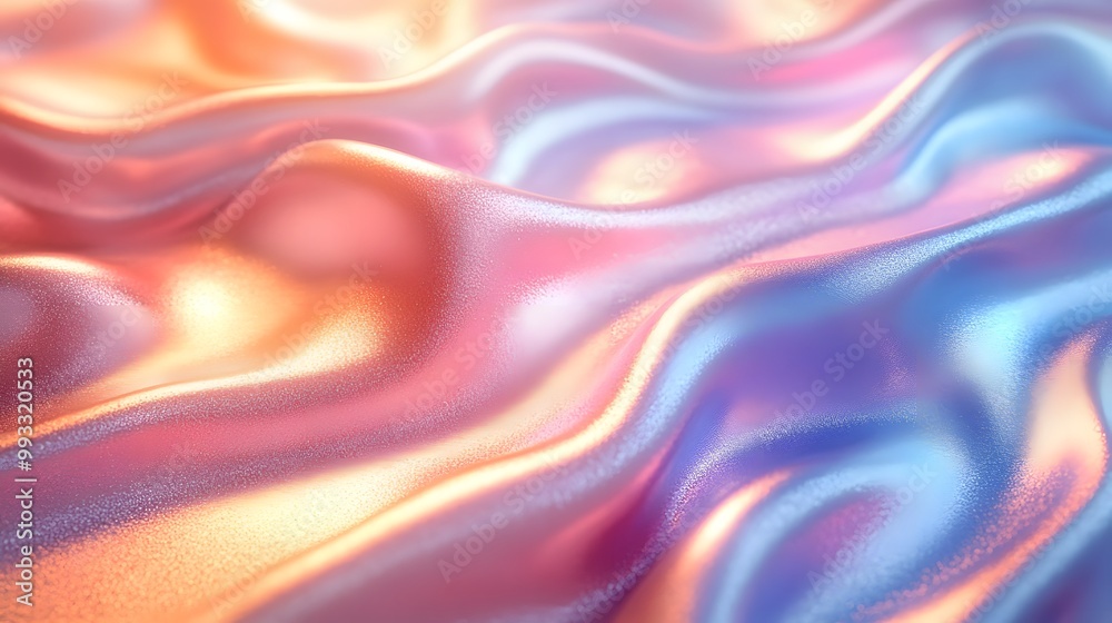 Fototapeta premium Gradient metallic foil effect with shine