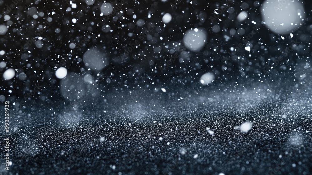 Obraz premium Ash particles on a dark background ideal texture for a snowfall image
