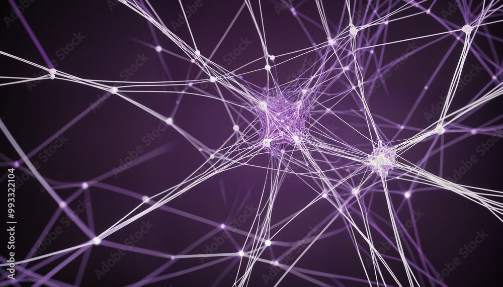 Colorful neural connections, artificial intelligence visualization, brain connections, network Colorful neural connections, artificial intelligence visualization, brain connections, network
