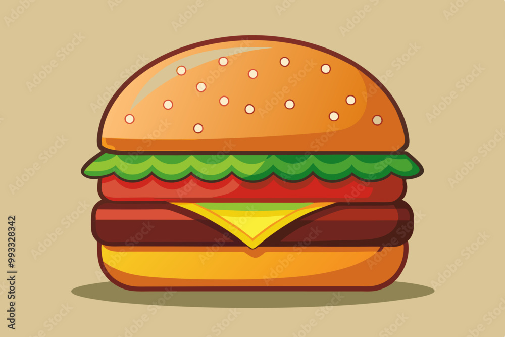 Burger vector art and illustration Burger vector art and illustration