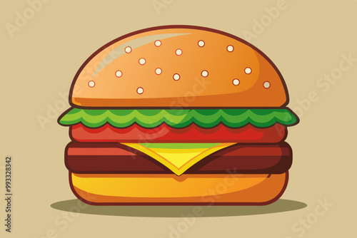 Burger vector art and illustration