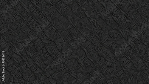 Black aisley pattern fabric background photo