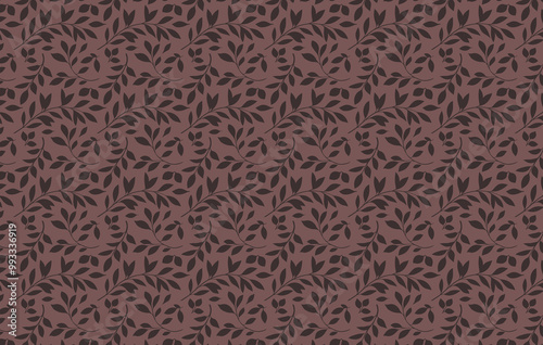 Leaves seamless vector pattern backdrop. Leaf shape pattern wallpaper. Leaf shape elements wrapping paper design. Hand drawn. Simple design for textile, wallpaper, fabric prints or wrapping.