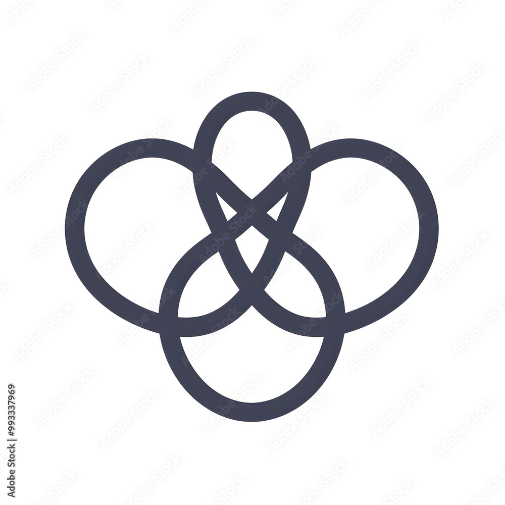 abstract 3d render of a ring white background Generative AI abstract 3d render of a ring white background Generative AI