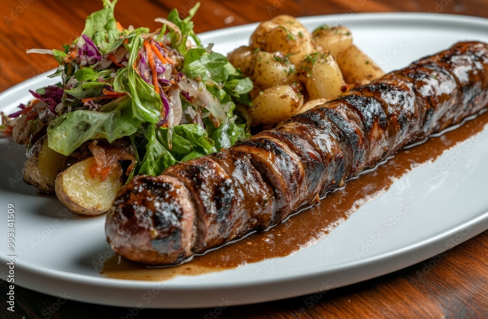 Zwiebelsauce and Oberländer Wollwurst Zwiebelsauce and Oberländer Wollwurst