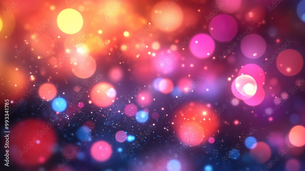 Abstract background with depth perspective and bokeh effects Abstract background with depth perspective and bokeh effects