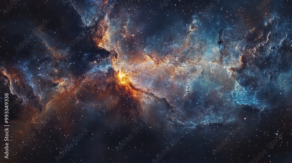 Fototapeta premium A captivating celestial image showcasing the wonders of space