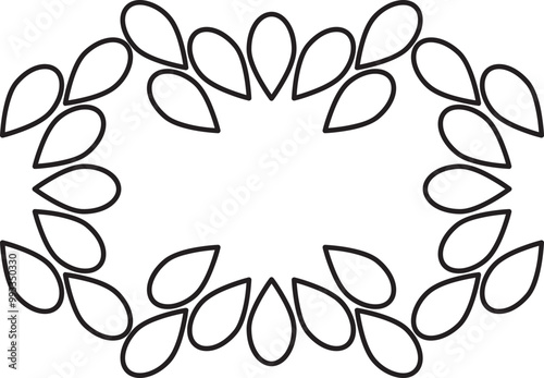flower petals coloring page