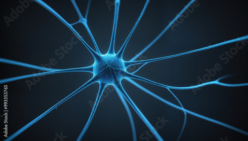 Neuron, abstract footage of a neuron activating, geometric shapes, up close, artificial intelligence, connections and networks