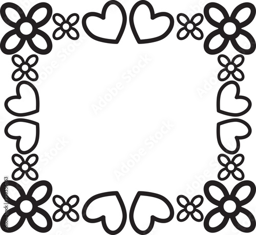 flower petals coloring page