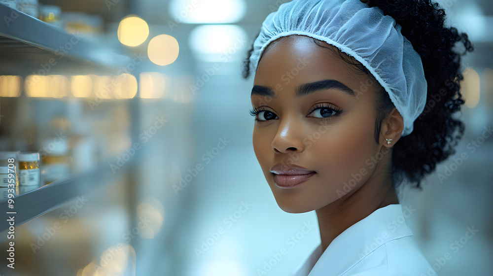 A Black Woman in a White Uniform and Hairnet Working
A Black Woman in a White Uniform and Hairnet Working