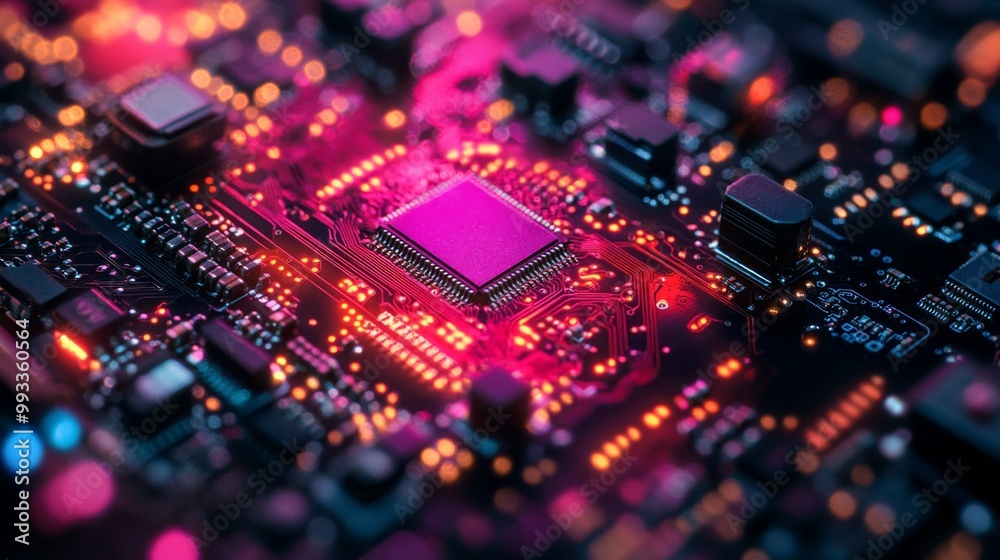Circuit Board Glow. Circuit Board Glow.