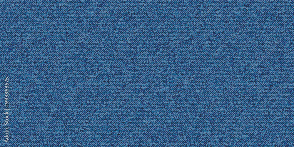 Navy blue cotton fabric pattern close up as background. Denim blue grunge textured seamless pattern. Dark navy blue denim jeans. Textile fabric material cotton texture. Jeans fashion Vector EPS10.