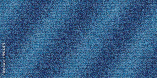 Navy blue cotton fabric pattern close up as background. Denim blue grunge textured seamless pattern. Dark navy blue denim jeans. Textile fabric material cotton texture. Jeans fashion Vector EPS10.