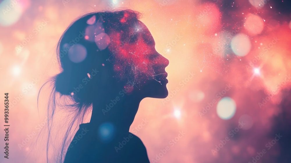 Philosophical concepts in today s digital era with an abstract blurred backdrop Philosophical concepts in today s digital era with an abstract blurred backdrop