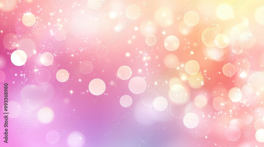 Abstract Pink and Yellow Bokeh Background with Sparkling Lights - Perfect for Festive Designs. Abstract Pink and Yellow Bokeh Background with Sparkling Lights - Perfect for Festive Designs.