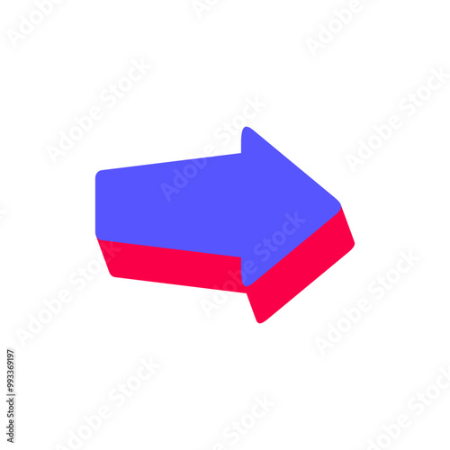 Wallpaper Mural Retro Arrow Shape, Vector Illustration. Torontodigital.ca