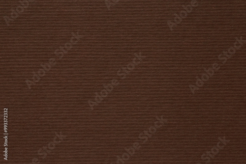 close up of dark brown striped cardboard texture