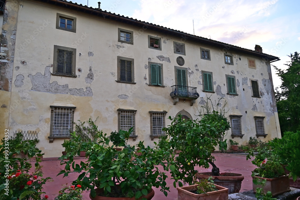 Ville e palazzi delle colline toscane nei dintorni di Firenze, Capezzana - Toscana Ville e palazzi delle colline toscane nei dintorni di Firenze, Capezzana - Toscana