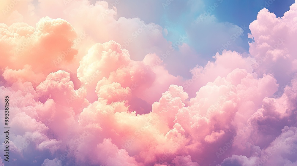 Abstract cloud pattern with soft fluffy shapes, space for text in the open areas between clouds Abstract cloud pattern with soft fluffy shapes, space for text in the open areas between clouds