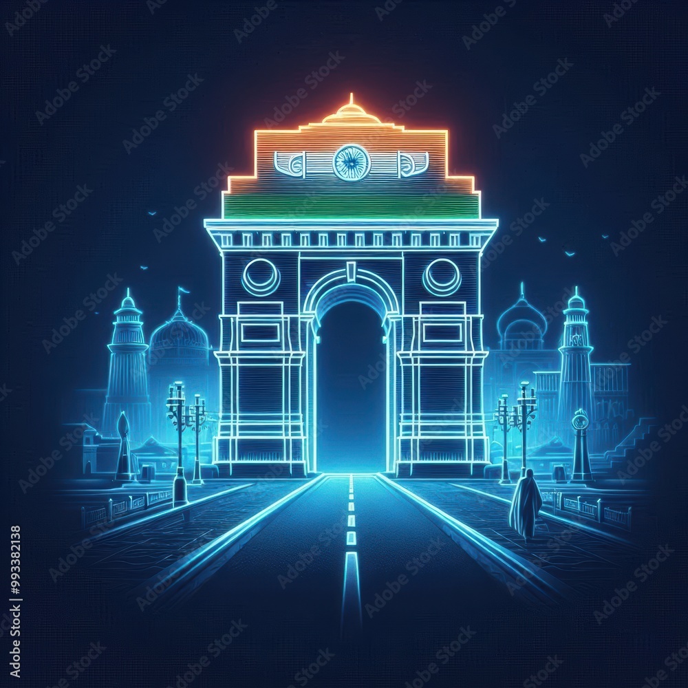 Futuristic India Gate Futuristic India Gate
