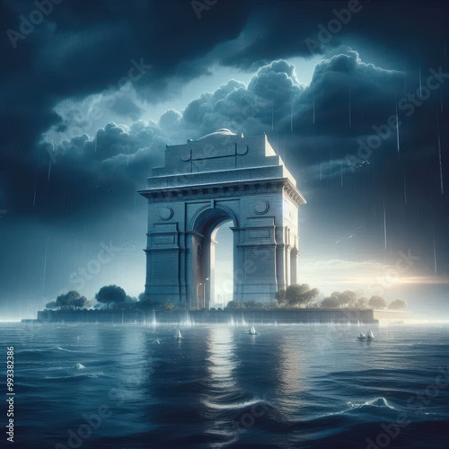 Futuristic India Gate photo