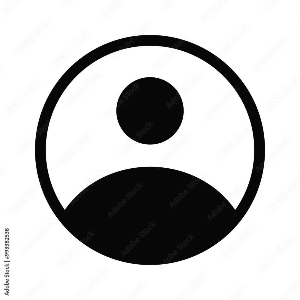 Unique icon of profile, ready to use vector Unique icon of profile, ready to use vector