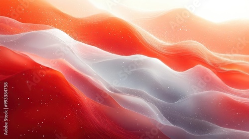 vibrant red and white gradient background featuring a smooth coral abstract texture ideal for a bright modern y2kinspired template that captures attention and energizes designs photo