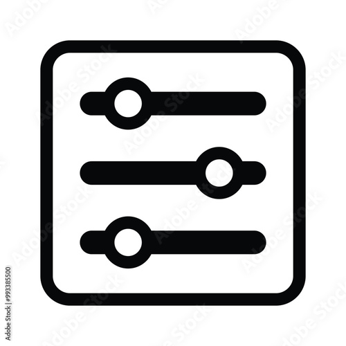 A trendy vector icon design of equalizer in editable style