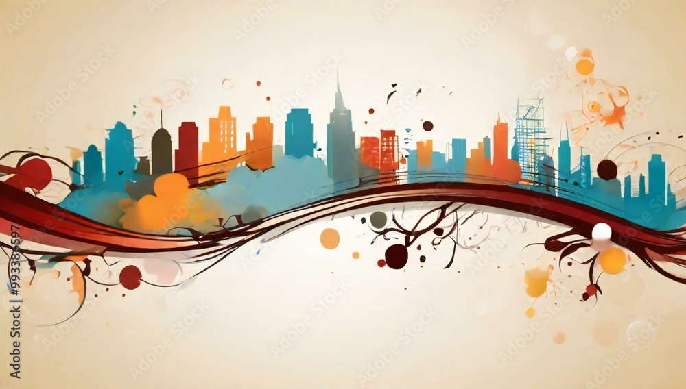 Obraz premium abstract background with splashes