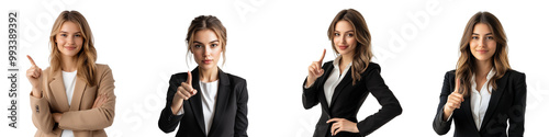 set of Businesswoman Some Hints, Signals, Important Signals of Women, Secrets of Women Signals, Strategic Hints, Hints and Signals, Special Signals, on a transparent backgrounds