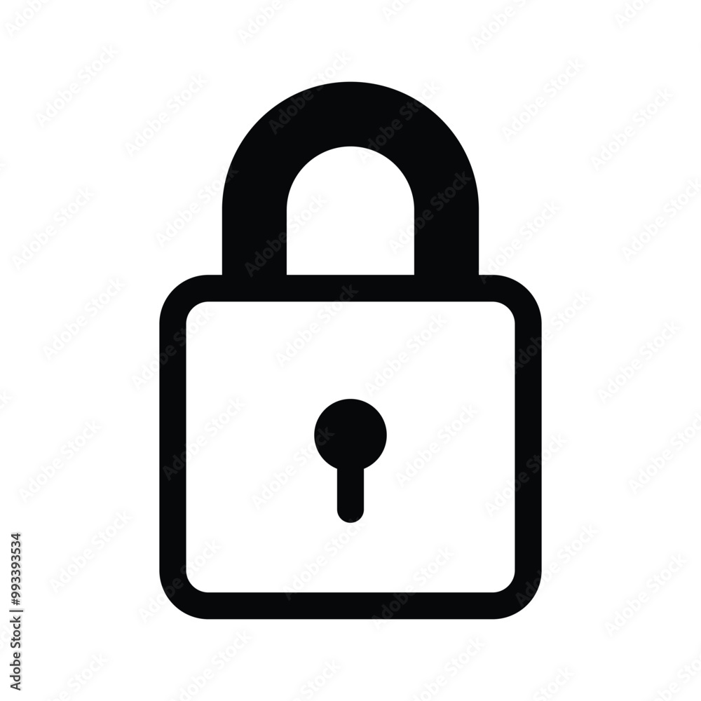 Lock vector design in modern style, creative icon of padlock Lock vector design in modern style, creative icon of padlock