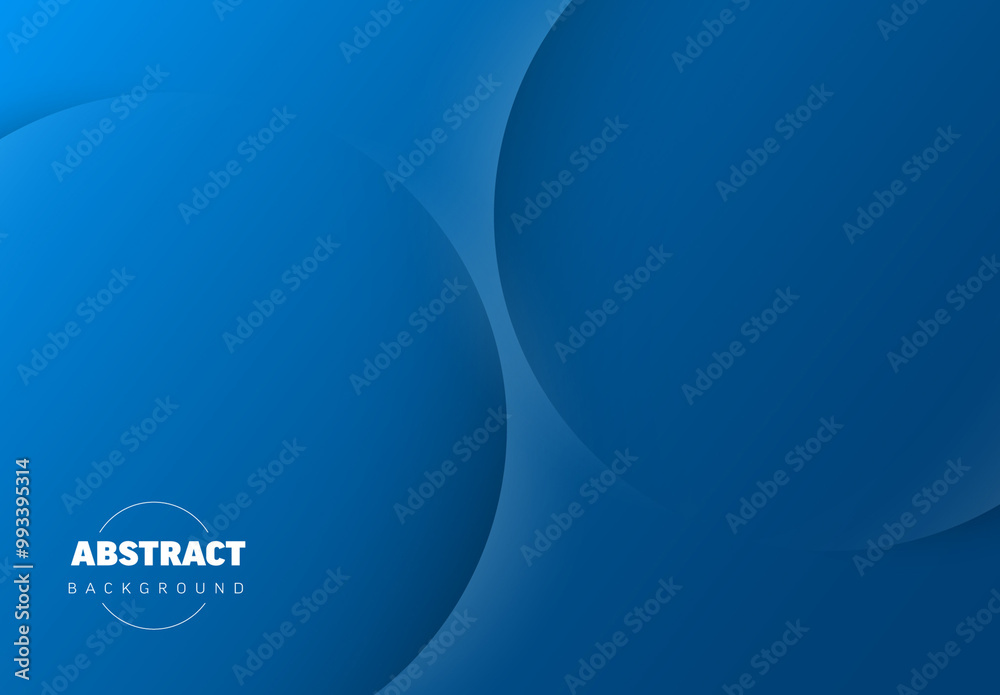 Abstract blue background made from two relief circles with place for your text