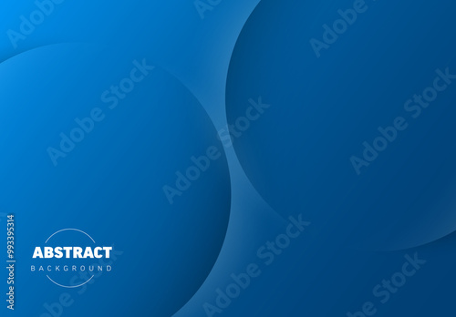 Obraz na płótnie Abstract blue background made from two relief circles with place for your text w salonie