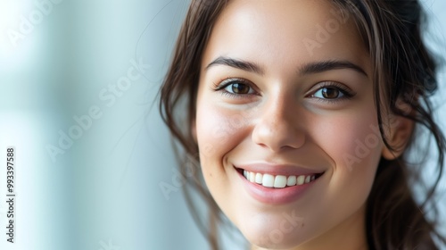 Bright Smiling Woman Portrait in Natural Light | Happy and Confident Female Close-Up | Warm Positive Expressions