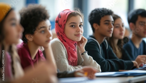 Children Listening and Learning in School Classroom